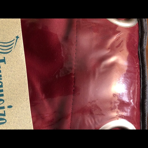 Turquoize burgundy one panel 100x96 inches curtain - Picture 3 of 3